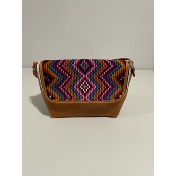 Hand Made Leather Purse, Vibrant Colors.